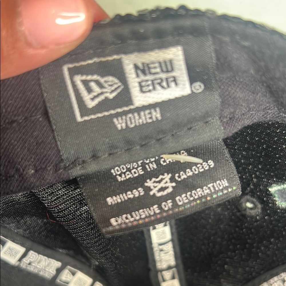 Victoria’s Secret PINK x New Era NY Jets Black Sequin Cap – Glam NFL - Picture 5 of 8
